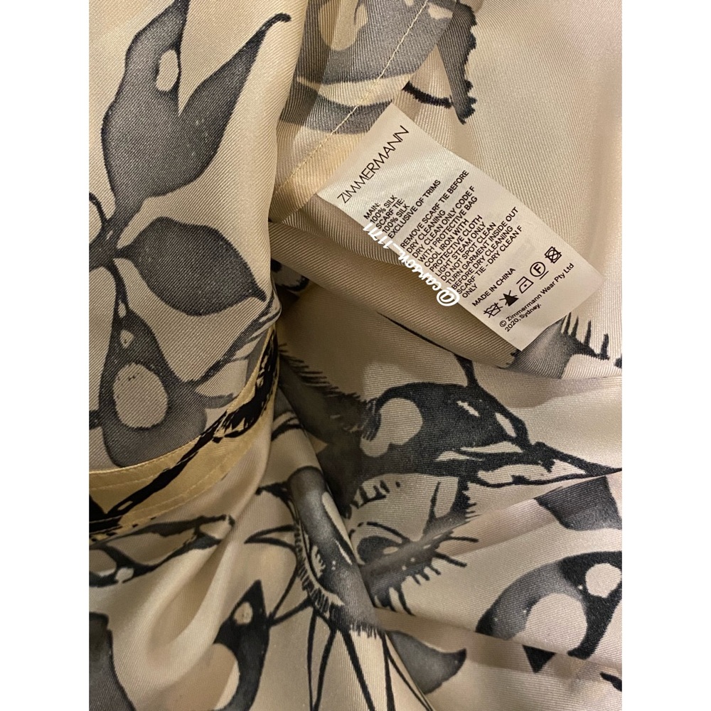 Zimmermann Ladybeetle Scarf Tie Silk Shirt - Picture 8 of 12